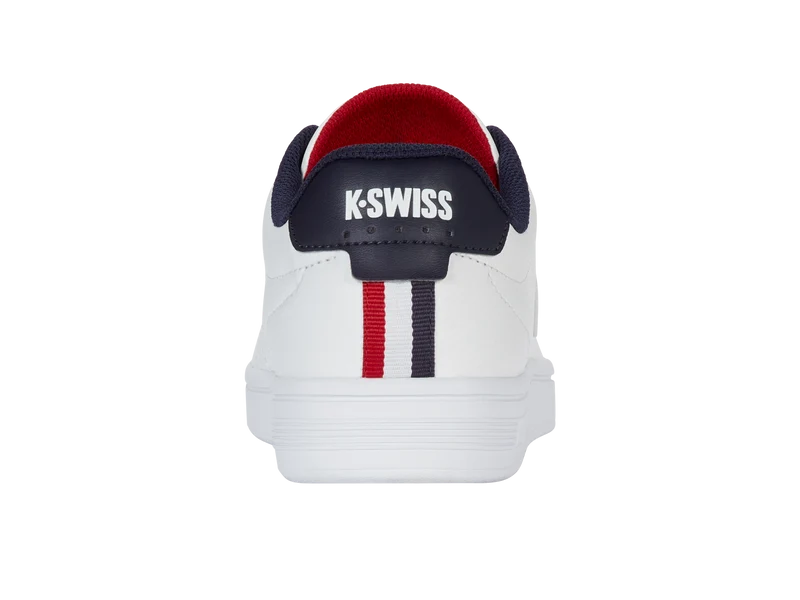 04412-983-M | COURT SHIELD II | WHITE/PEACOAT/SAMBA RED