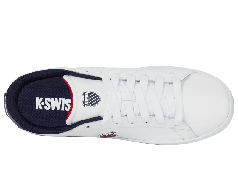 04412-983-M | COURT SHIELD II | WHITE/PEACOAT/SAMBA RED