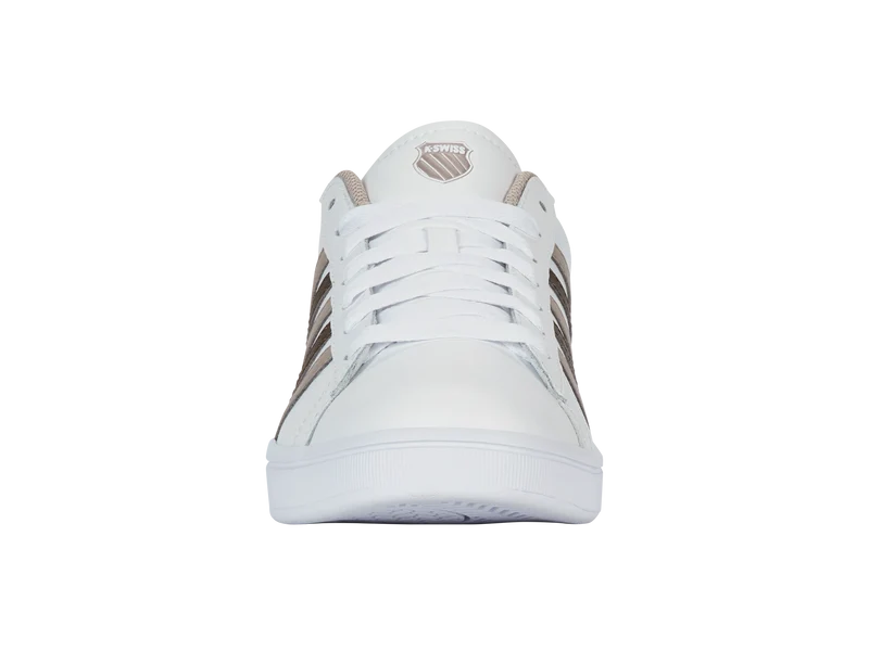 04413-986-M | COURT TIEBREAK II | WHITE/TAUPE/TEAK/JURASSIC GOLD