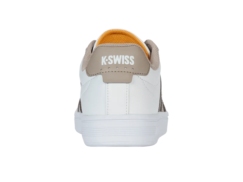 04413-986-M | COURT TIEBREAK II | WHITE/TAUPE/TEAK/JURASSIC GOLD