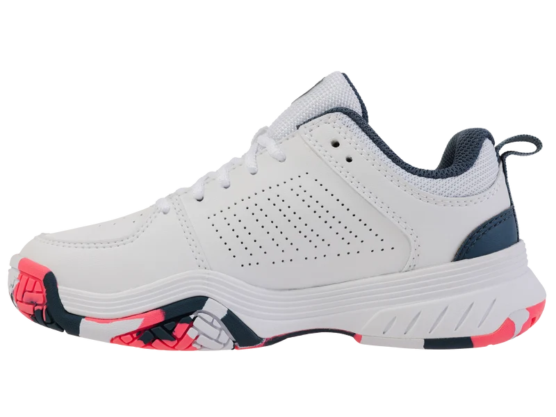 54428-129-M | COURT EXPRESS 2 | WHITE/STARGAZER/NEON BLAZE