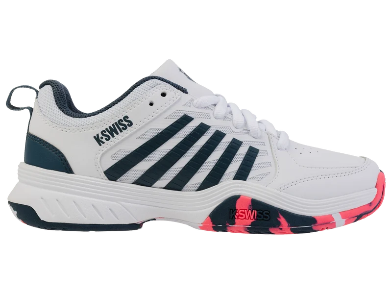84428-129-M | COURT EXPRESS 2 | WHITE/STARGAZER/NEON BLAZE
