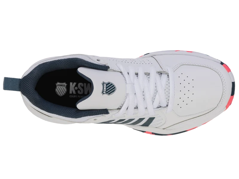 84428-129-M | COURT EXPRESS 2 | WHITE/STARGAZER/NEON BLAZE