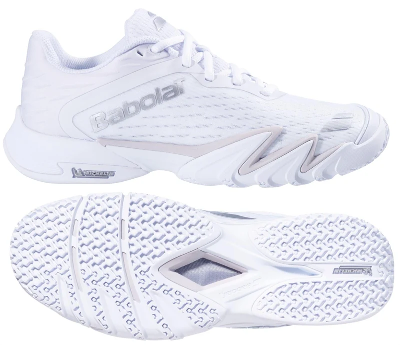 Babolat Premura 3 Womens Padel Shoes - White / Silver