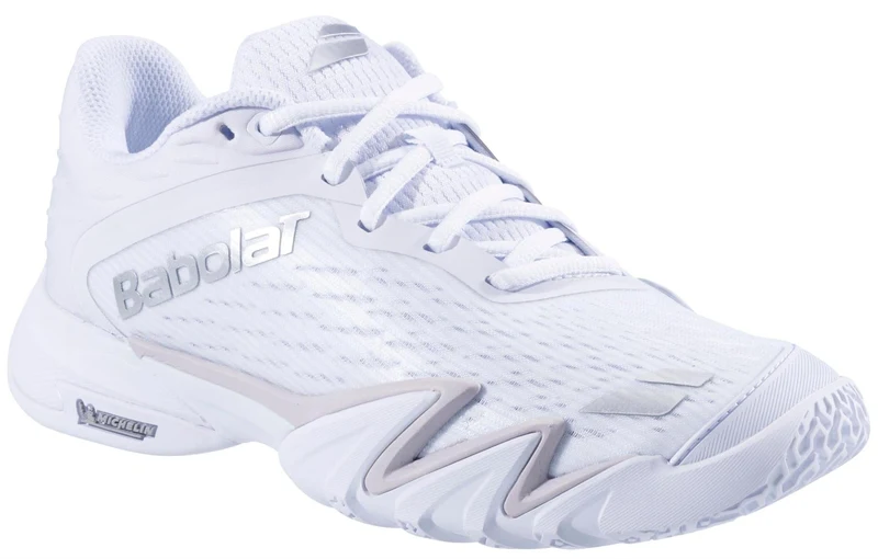 Babolat Premura 3 Womens Padel Shoes - White / Silver