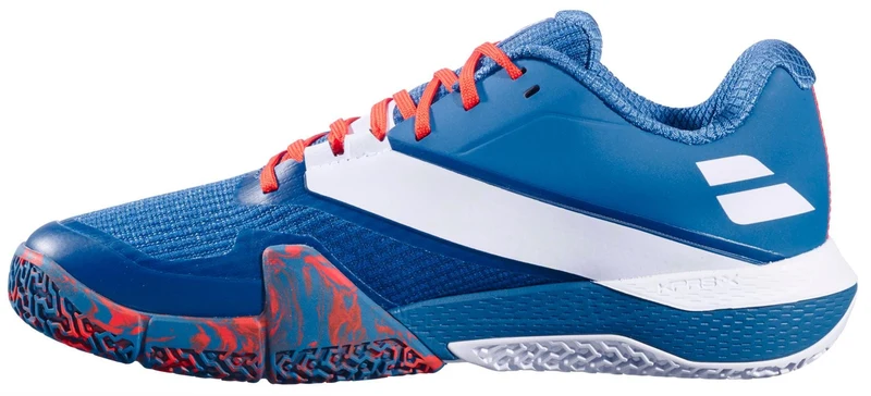 Babolat Movea 2 Mens Padel Shoes - Seaport / Cherry Tomato
