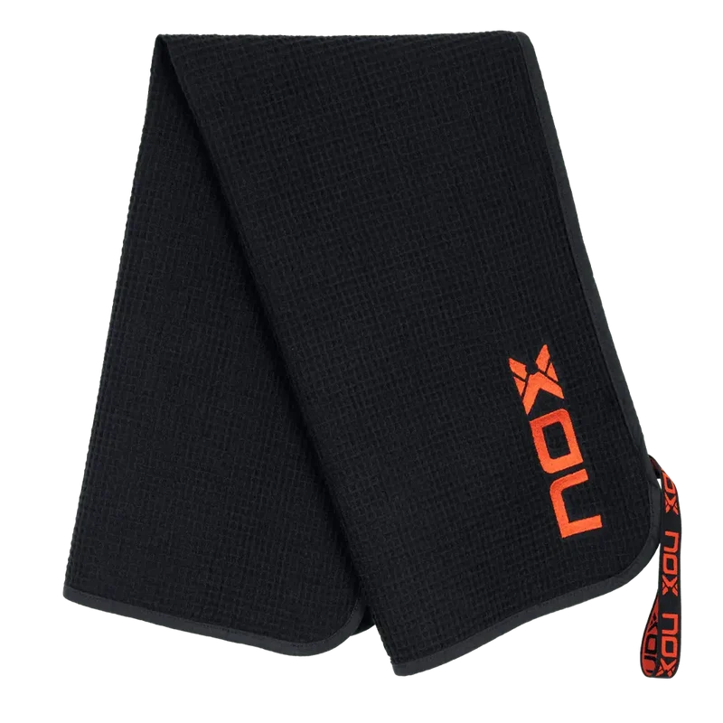 Toalla NOX Algodón Negro/Rojo 50x90cm