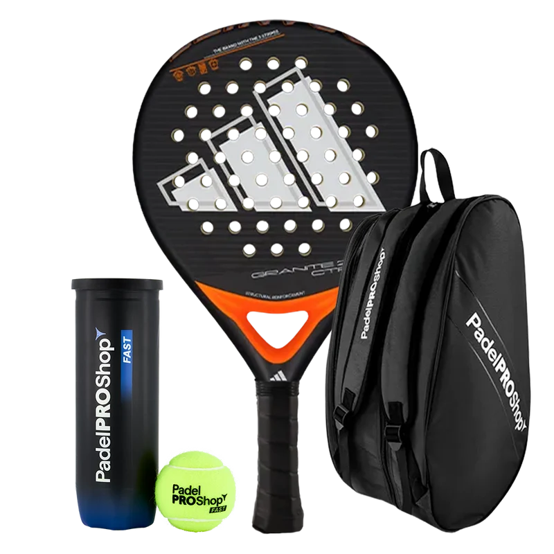 Pack Pala Adidas Granite CTRL 2.0 + Paletero PadelPROShop + Pelotas PadelPROShop Fast (Exclusivo PadelPROShop)