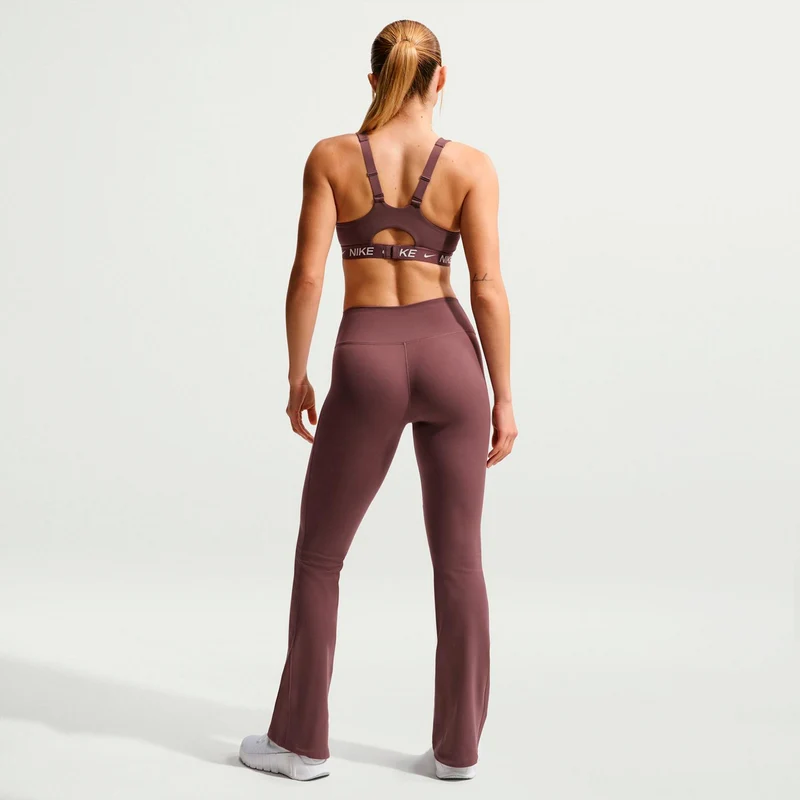 One High Waist Flare Tight Tight Damen - mauve