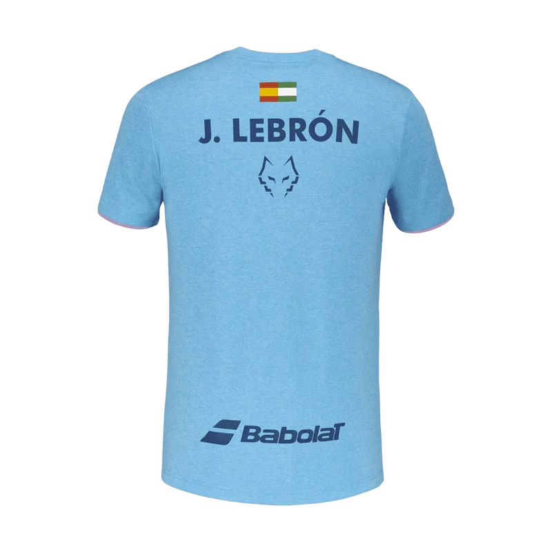 Babolat Crew Neck Tee Lebron Cyan Blau