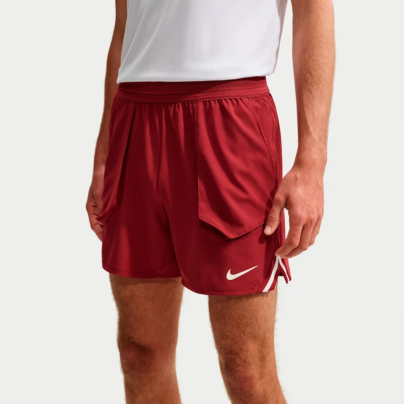 Jannik Sinner Court Slam Shorts Herren - weinrot, creme
