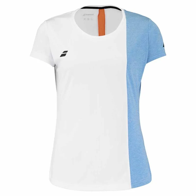 Babolat Play Cap Sleeve Top Damen - Weiß/Blau/Orange