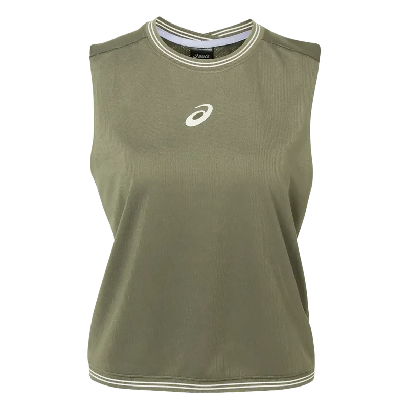 Camiseta de Tirantes Asics Game Dark Olive Mujer 2026