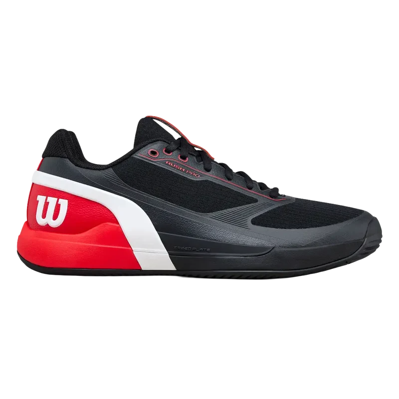 Zapatillas Wilson Rush Pro 5 Black/Infrared/White 2026