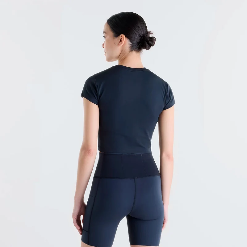 Harmony Fitted T-Shirt Damen - schwarz