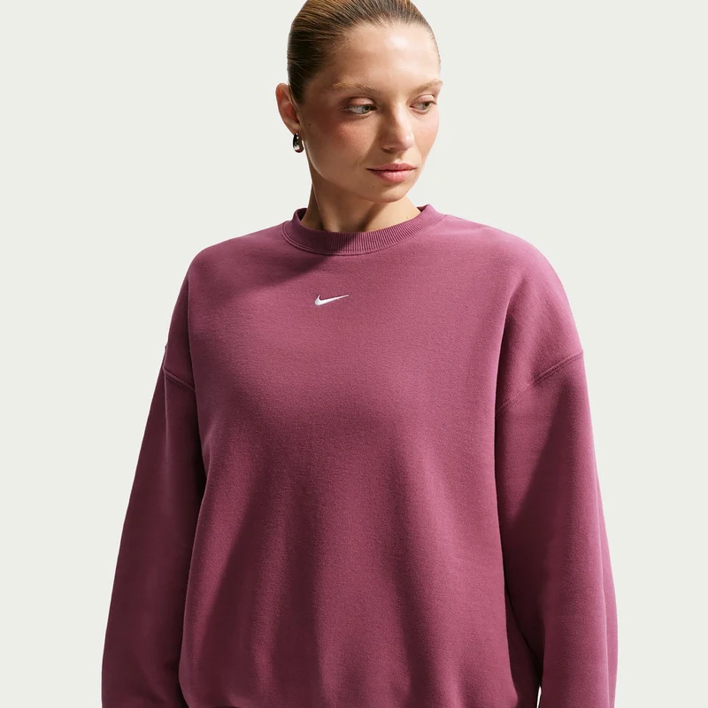Studio Fleece Sweatshirt Damen - mauve
