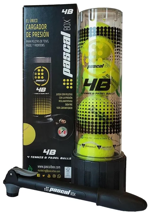 Bullpadel Pascal Padel Ball Pressuriser - 4 Ball Tube