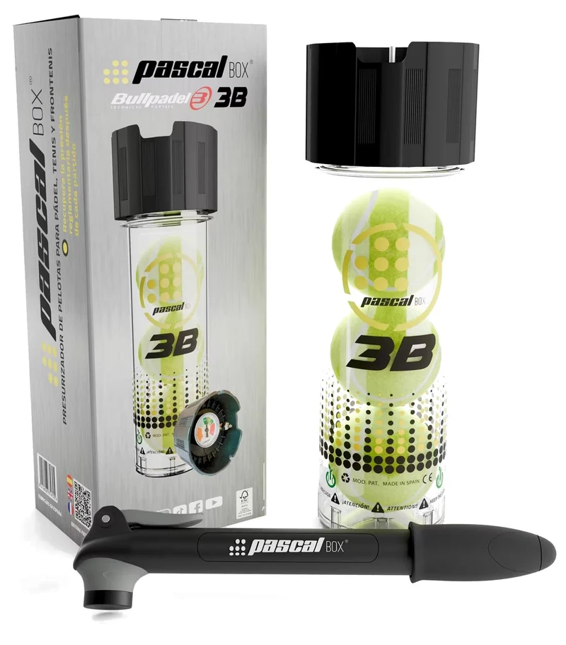 Bullpadel Pascal Padel Ball Pressuriser - 3 Ball Tube