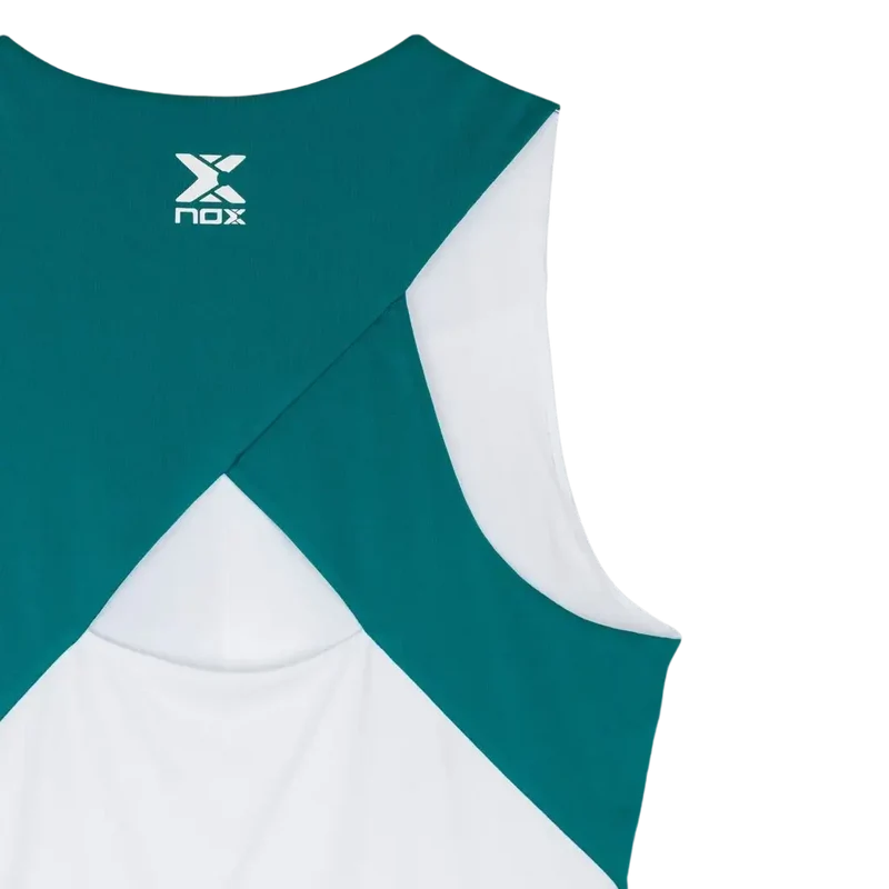 Camiseta Nox Tirantes Mujer Pro White/Ivy Green 2026