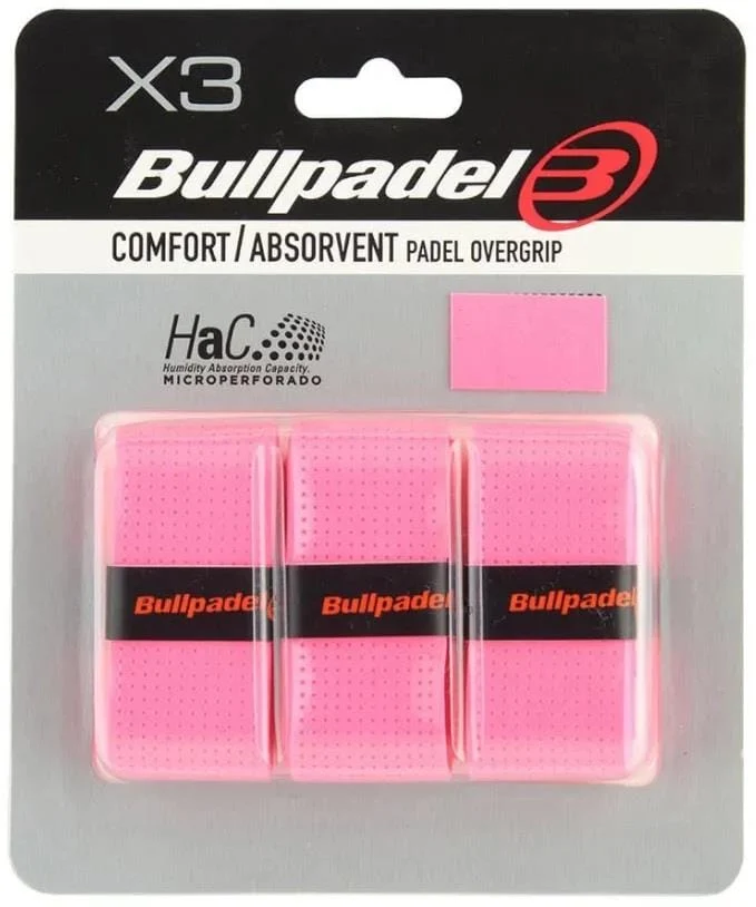 Bullpadel GB-1200 Padel Overgrips - Fluorescent Pink