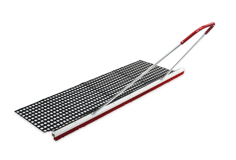 Bürstenmatte Platzfit 200 cm, mit Alu-Bügel