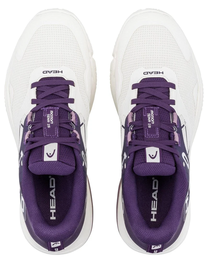 HEAD Motion Team 1.5 Womens Padel Shoes - Chalk White / Purple