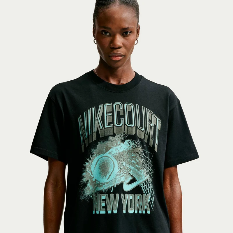 Court Slam T-Shirt Damen - schwarz