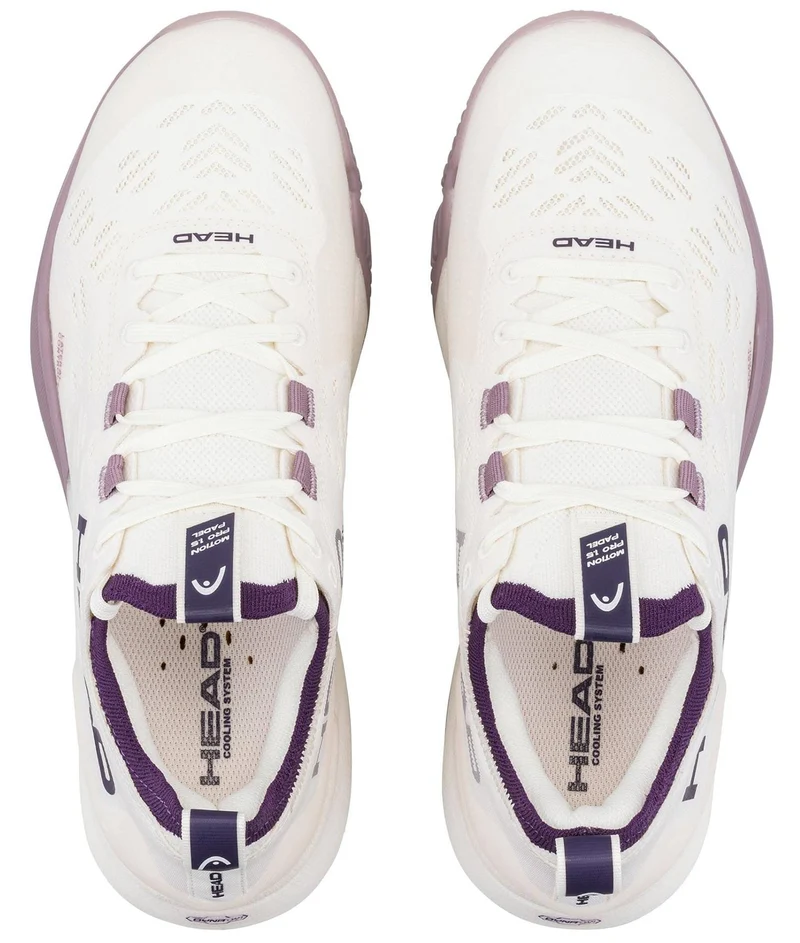 HEAD Motion Pro 1.5 Womens Padel Shoes - Chalk White / Purple