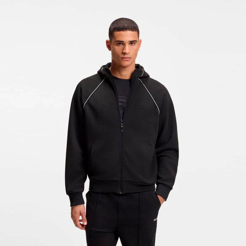 Saggy Sweatjacke Herren - schwarz