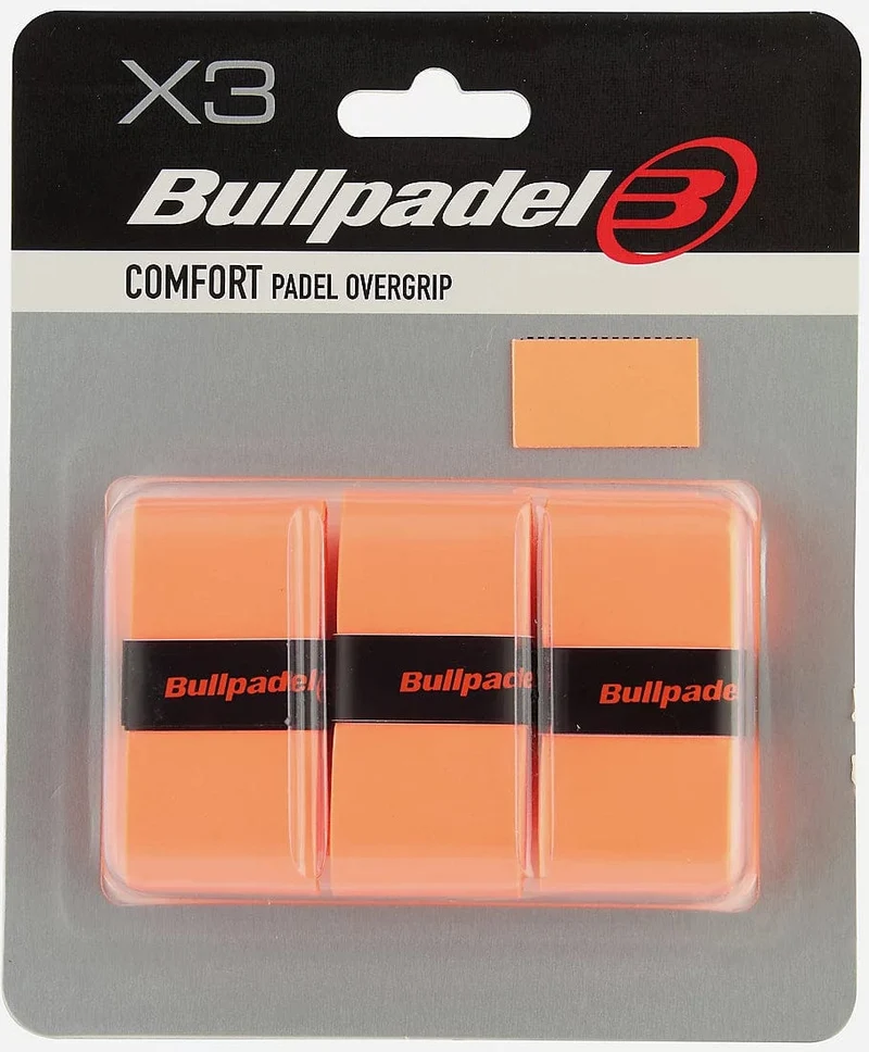 Bullpadel GB-1200 Padel Overgrips - Fluorescent Orange