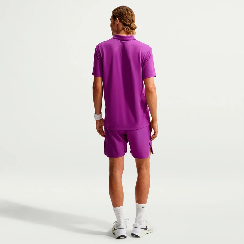 Dri-Fit Victory Court Solid Polo Herren - lila, weiß