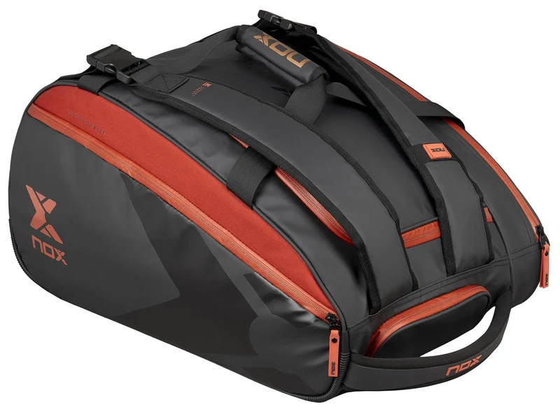 NOX Luxury Open Series Padel Racket Bag - Black / Red