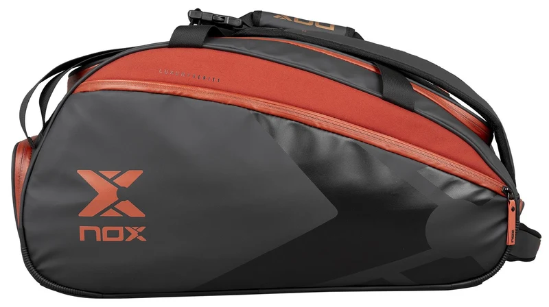 NOX Luxury Open Series Padel Racket Bag - Black / Red
