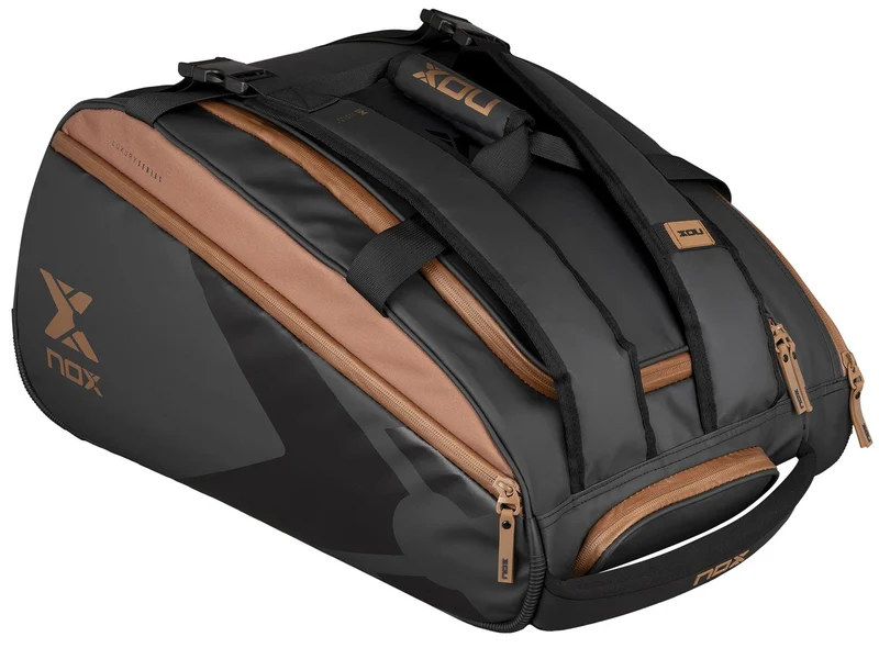 NOX Luxury Open Series Padel Racket Bag - Black / Brown