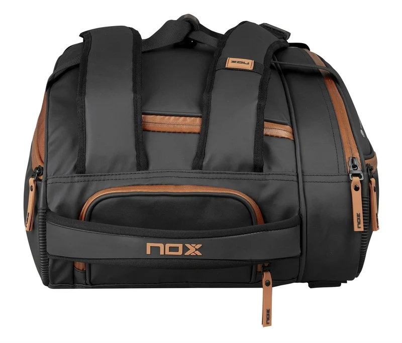 NOX Luxury Open Series Padel Racket Bag - Black / Brown