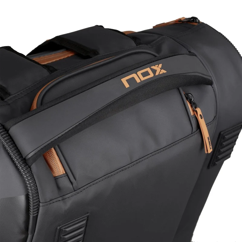 NOX Luxury Open Series Padel Racket Bag - Black / Brown