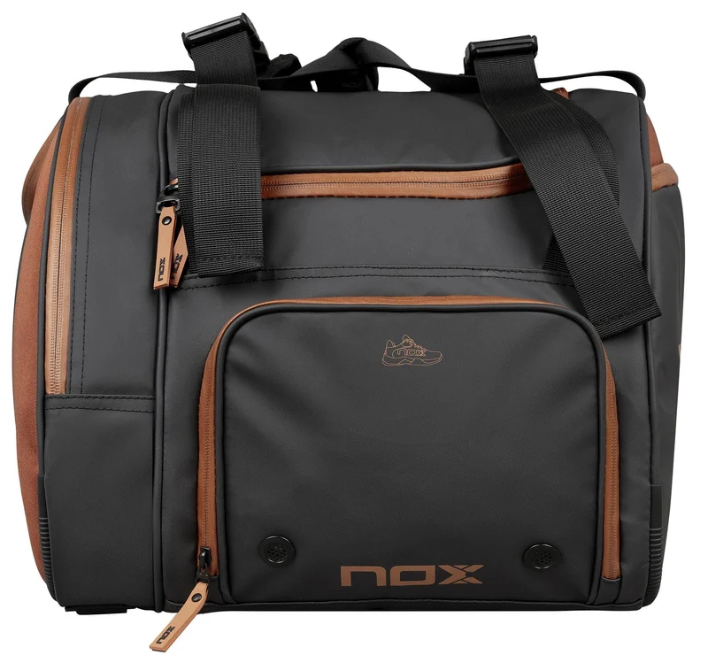 NOX Luxury Open Series Padel Racket Bag - Black / Brown
