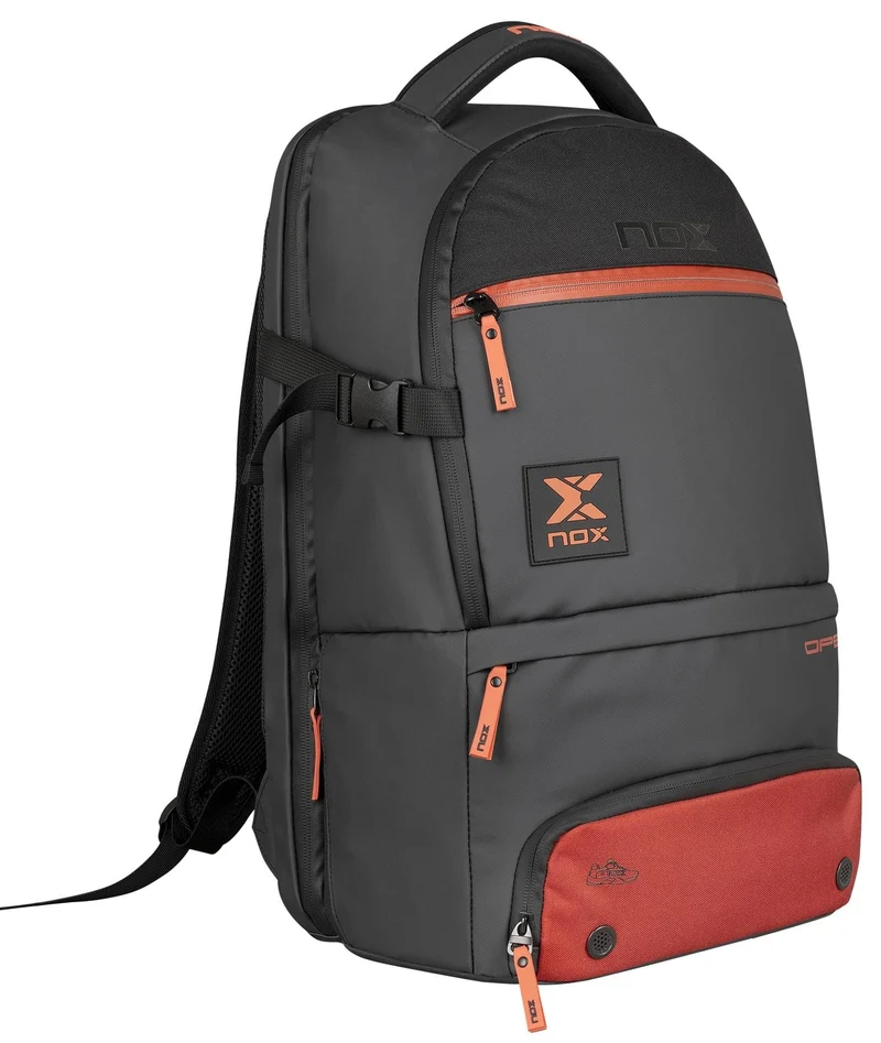 NOX Luxury Open Series Padel Backpack - Black / Red