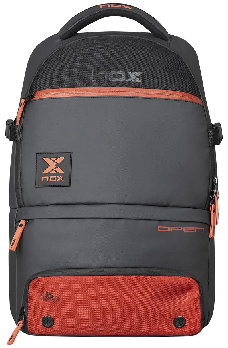 NOX Luxury Open Series Padel Backpack - Black / Red
