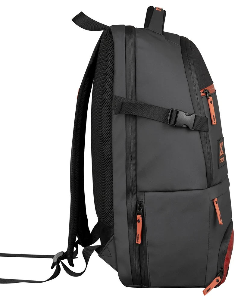 NOX Luxury Open Series Padel Backpack - Black / Red
