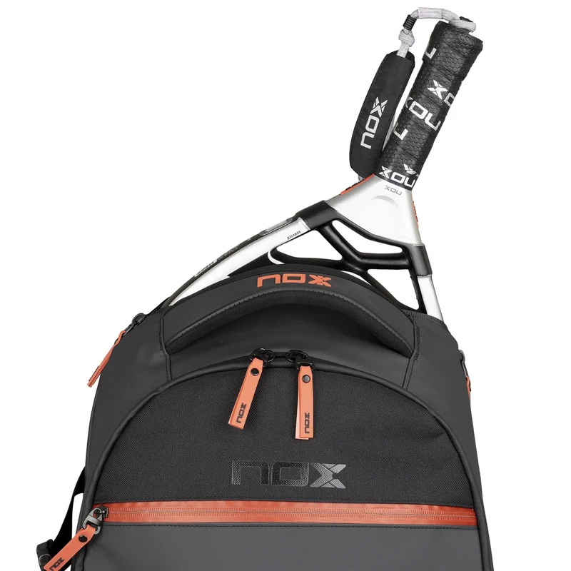 NOX Luxury Open Series Padel Backpack - Black / Red
