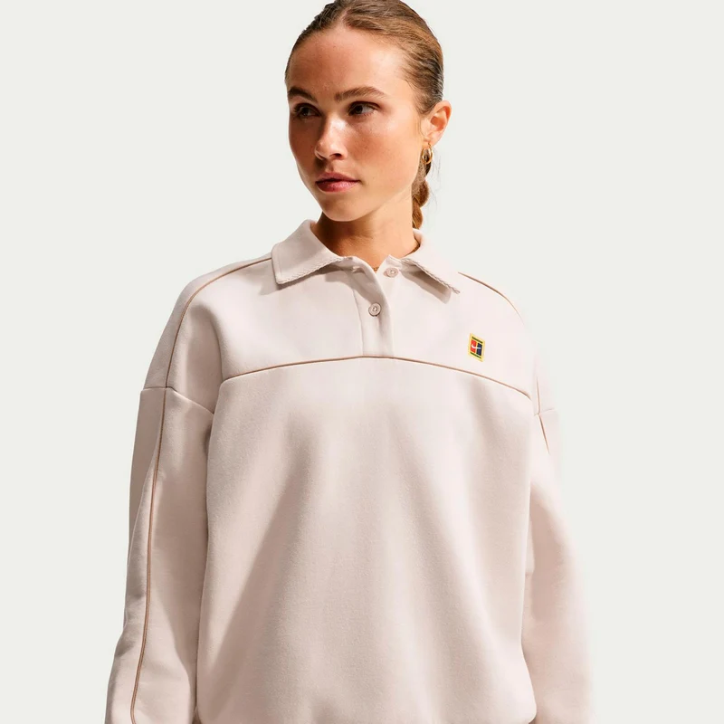 Court Longsleeve Damen - creme