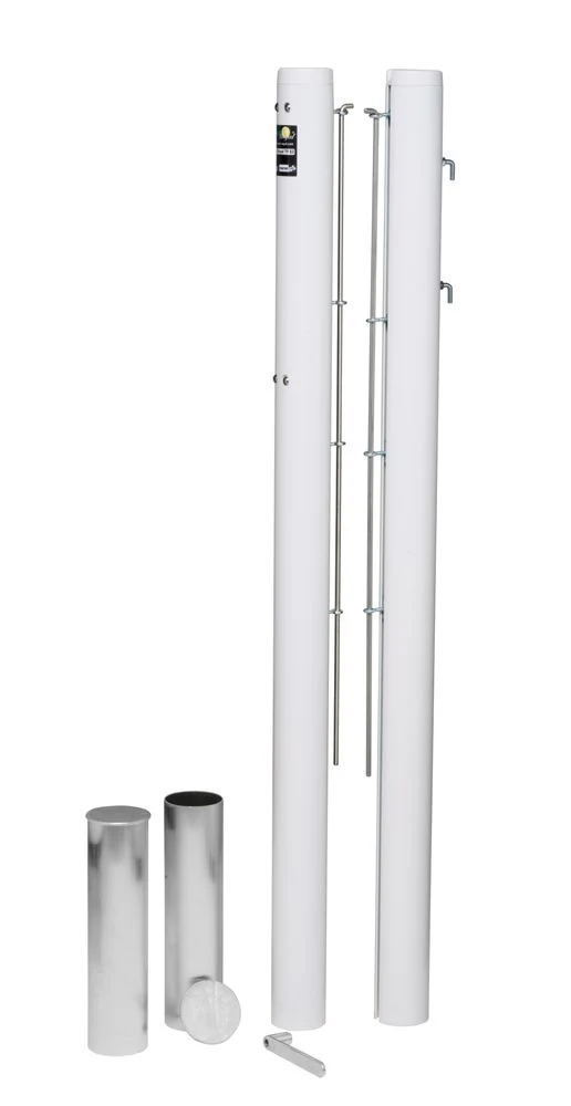 Tennisnetzpfosten Court Royal TP 83 – Runde Aluminium-Pfosten mit innenliegender Spindel