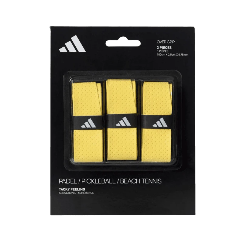 adidas PADEL OVERGRIP 3er Pack - Gelb