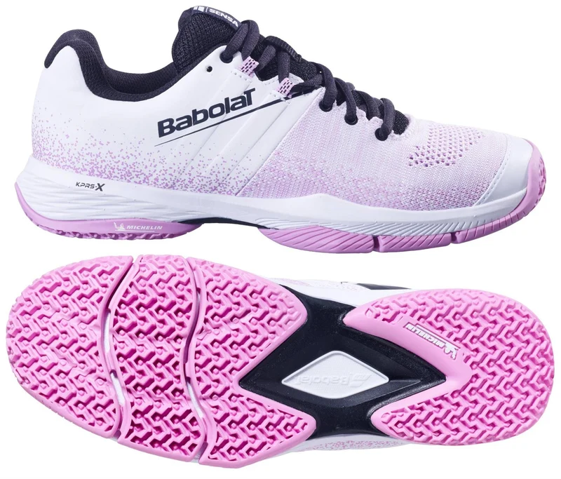Babolat Sensa Womens Padel Shoes - White / Lilac