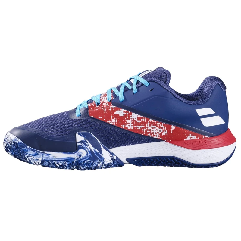 Babolat Movea 2 Mens Padel Shoes - Dark Blue / Chilli Red