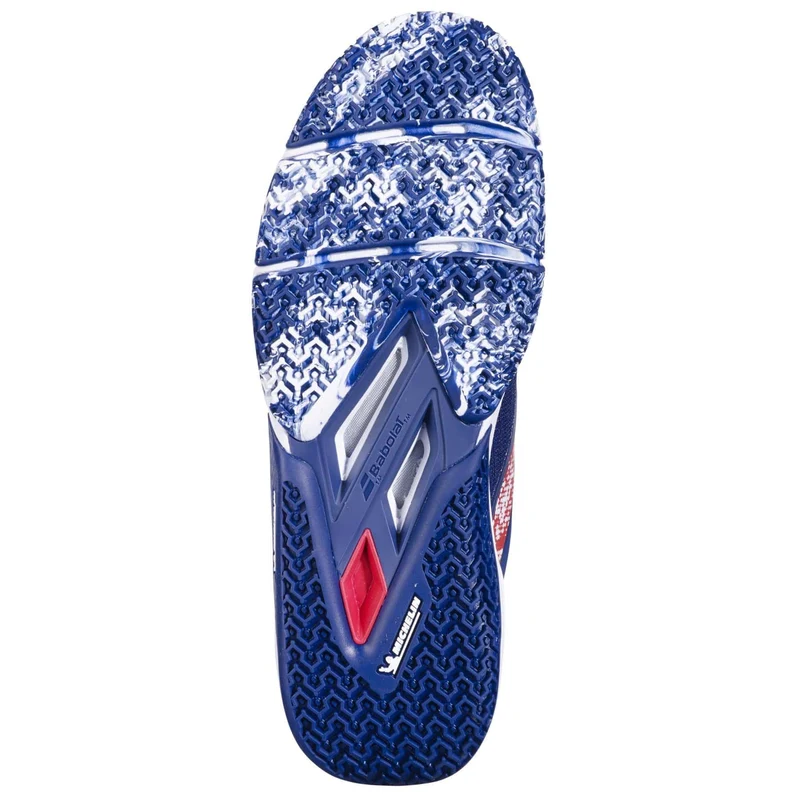 Babolat Movea 2 Mens Padel Shoes - Dark Blue / Chilli Red