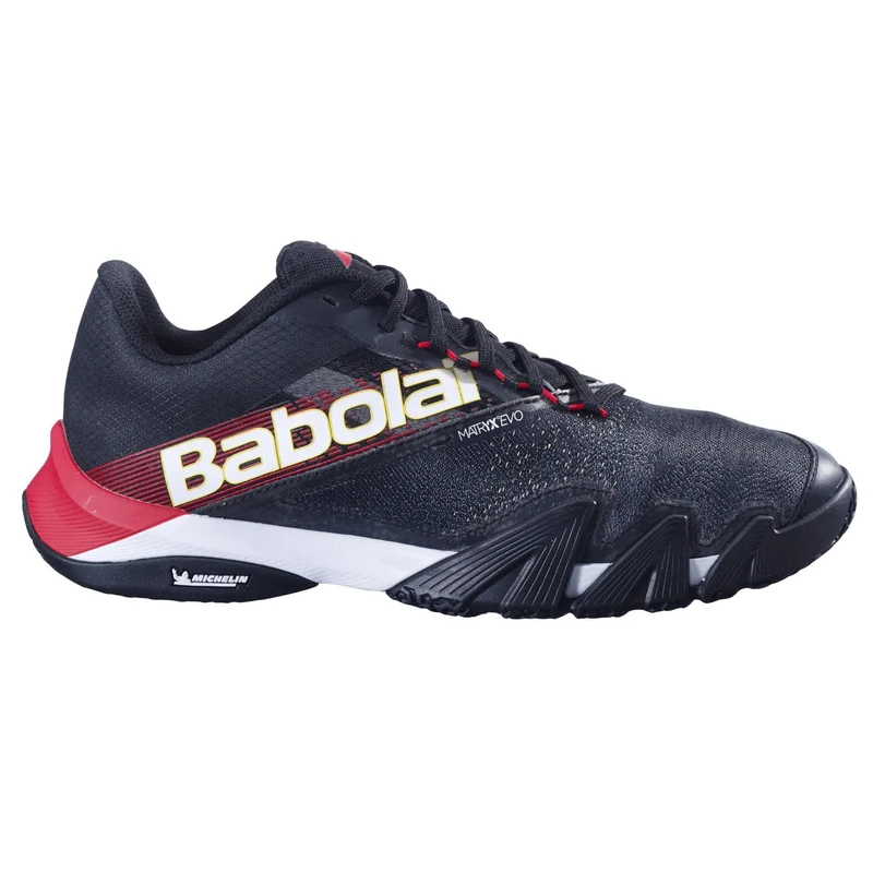 Babolat Jet Premura 2 Mens Padel Shoes - Black / Tomato Red