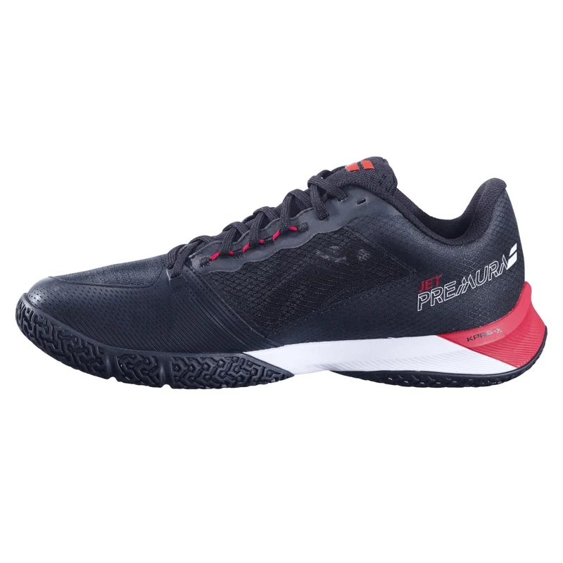 Babolat Jet Premura 2 Mens Padel Shoes - Black / Tomato Red