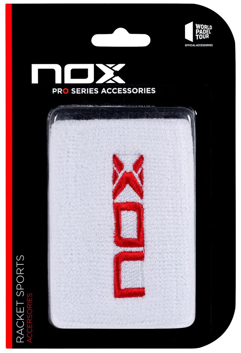 NOX Padel Wristband - White / Red